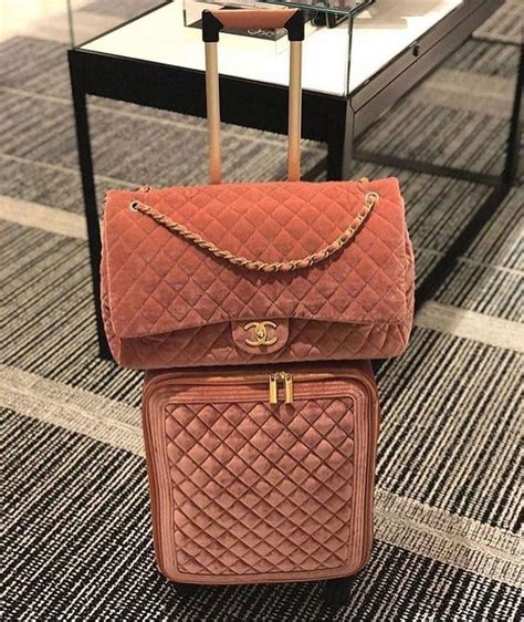 pink velvet chanel luggage price|Chanel pink ref bag.